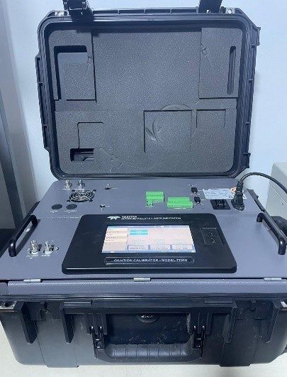 Equipo en calibración